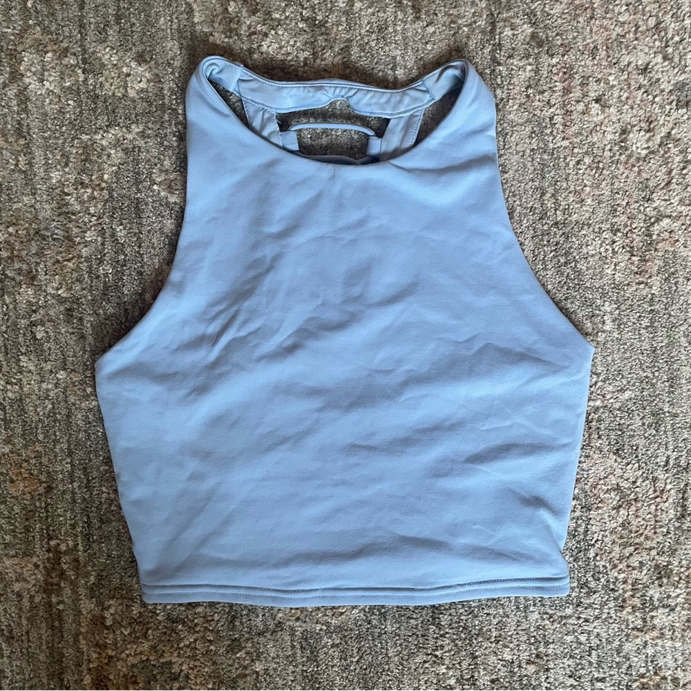 ALO Yoga Light Blue Crop Top